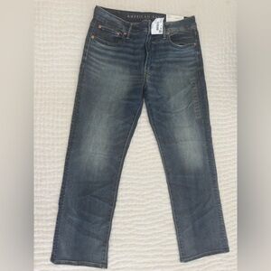 American Eagle Outfitters Men's Dark Blue Bootcut Jeans